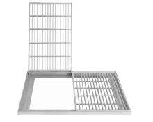 High quality Hot-dip galvanized steel grid custom for floor drain trench cover