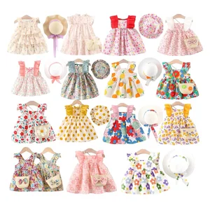 OEM/ODM Toddler Girl Clothing Set Trendy Hot Sale Little Girls Summer Dress Set of 2 Fashion Little Girls Mini Shorts Set