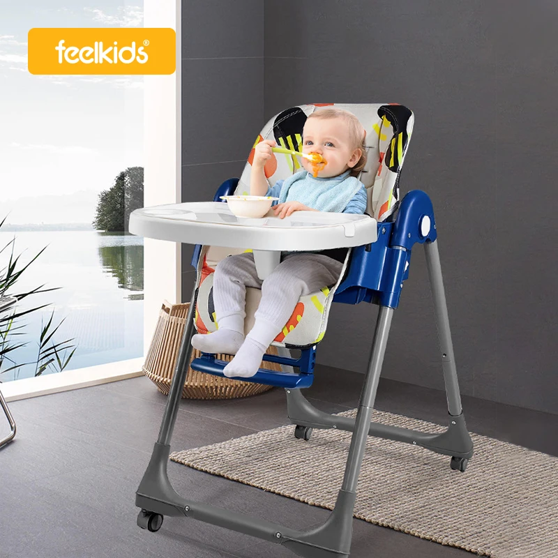 Wholesale Booster Modern Stool Portable Folding Infant Swivel for Children Plastic Kids High Feeding 3 in 1 Baby Dinning Chair