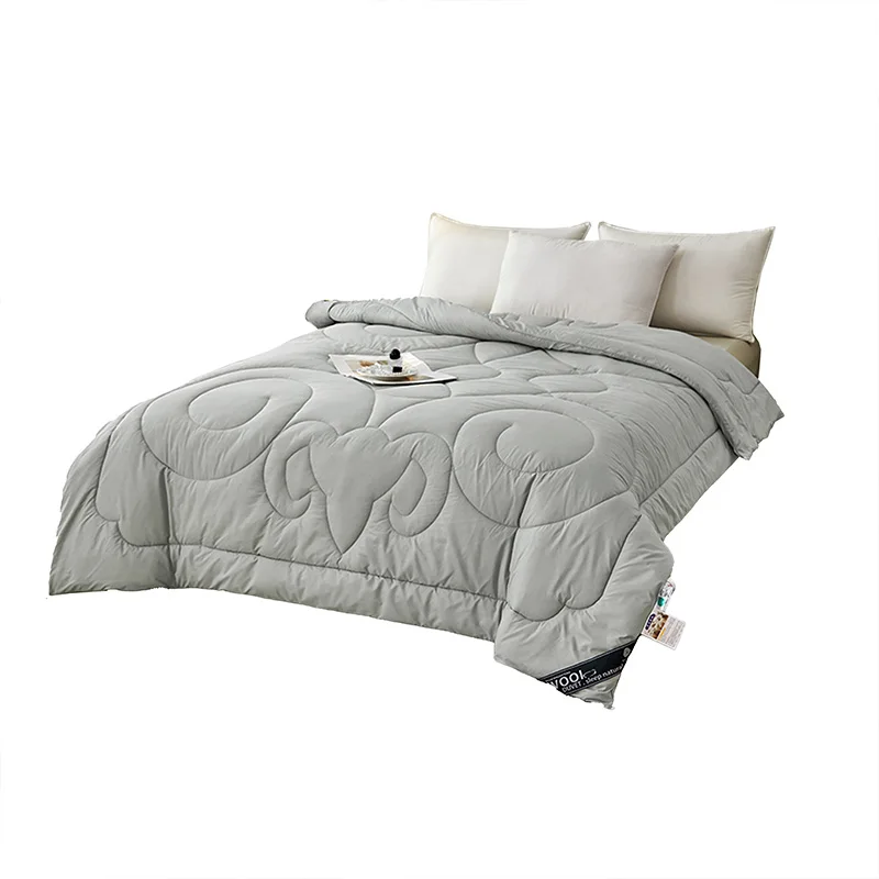 Home Textiles Winter Australian Brushed Wool Printed Pattern Warmth Anti-Drilling Wool Quilt manufacture