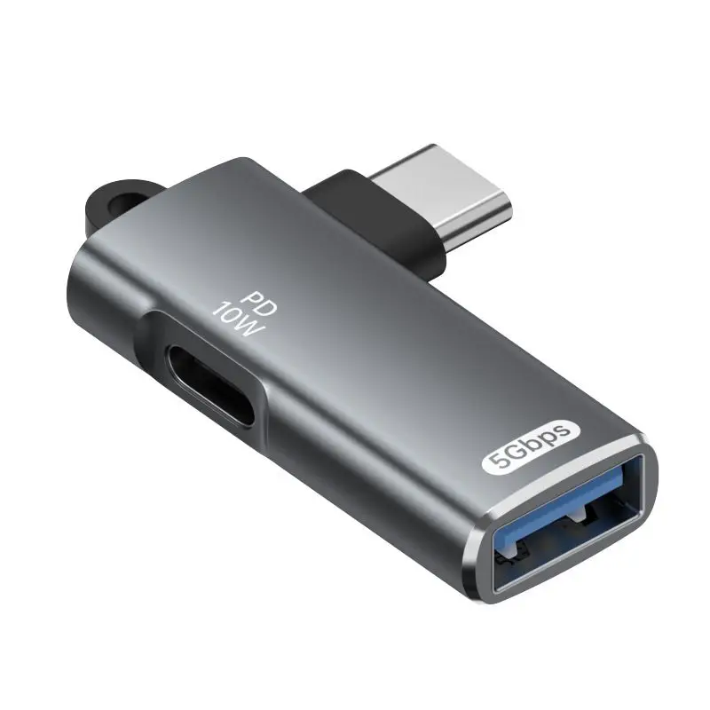 IVIVTOR Adaptateur USB C Vers USB A 3.2- OTG Splitter Avec PD 100 W Charge Rapide Compatible With TV MacBook Téléphone