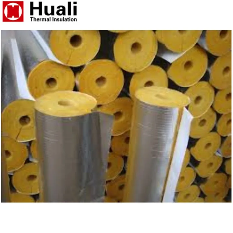 Sound Insulation Glass Wool Thermal Insulation Glasswool Pipe Insulation Glass Wool Pipe Foil Cover