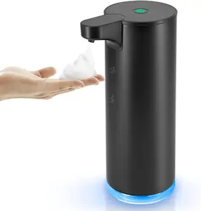 USB Rechargeable Lithium Battery Automatic Touchless Soap Dispenser 280ml Tank Stainless Steel Metal for Household Use