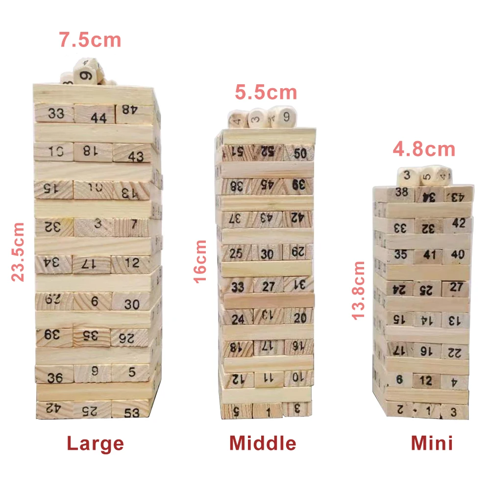 New Popularity Education Party Medium Number Woden Building Blocks Sets For Children Toys