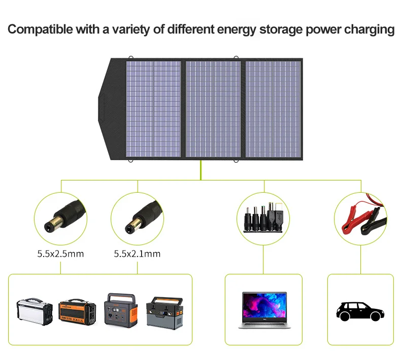 200W Fabric Sunpower Portable Folding Solar Panels Waterproof 4.5kg