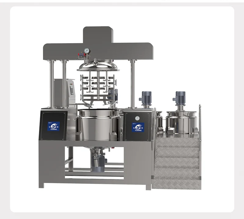 Vacuum Emulsifier Agitator Bottom Snail Slime Mayonnaise Homogenizer Beauty Cream Cosmetics Mixer Making Machine Reliable Motor