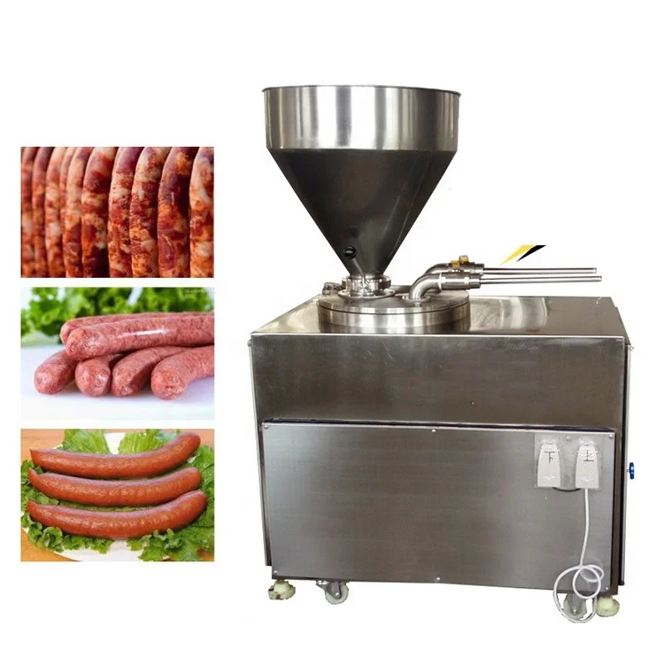 Электрическая машина для изготовления колбасок профессиональная хот-догов малая поршневая наполнения