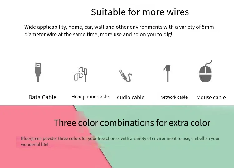 Desktop wall wire fixing self-adhesive wire clamp Network cable routing Route clip Cable fastener Fastener Self-adhesive manufacture