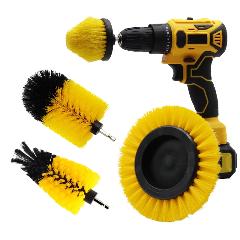 Drill Brush Scrub Pads Power Scrubber Cleaning Kit for Cleaning Pool Tile