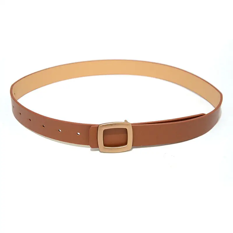 Large Square Chunky Buckle Lady Belt For Girls Skirt Garment Decorative ...
