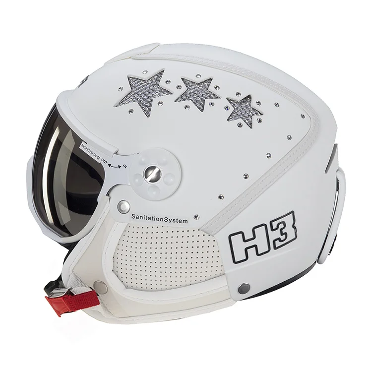 white ski helmet cover