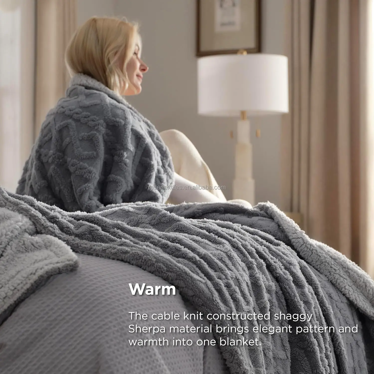 Wholesale Export Home Student Nap Sofa Cover Taffeta Fleece Blanket Solid Color Knitted Technics Perfect Air Conditioning Quilt