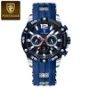 1 Blue Case Silver Dial