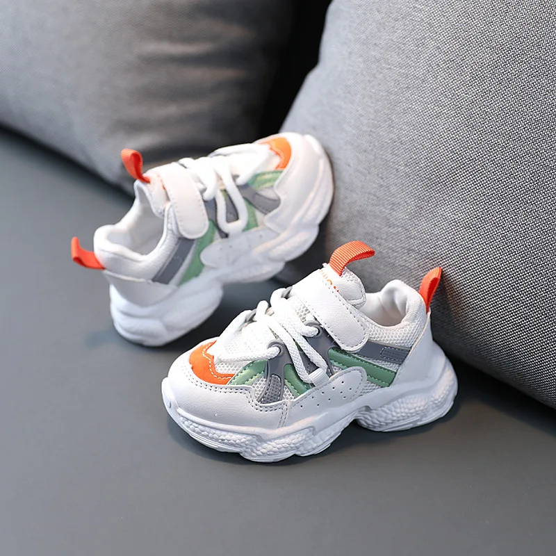 
Лидер продаж, новые детские повседневные беговые кроссовки, безопасная удобная обувь унисекс 