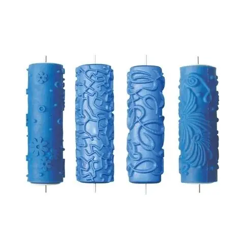 Embossing Wall Decoration 9inch Textured Roller Brush  3D Paint Wall Roller Desig DIY Paint Roller