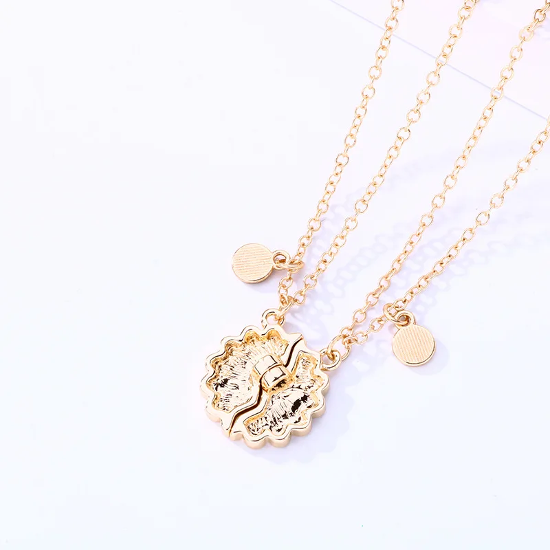 Pieces/Set Fashion Best Friend Couple Pendant Necklace Daisy