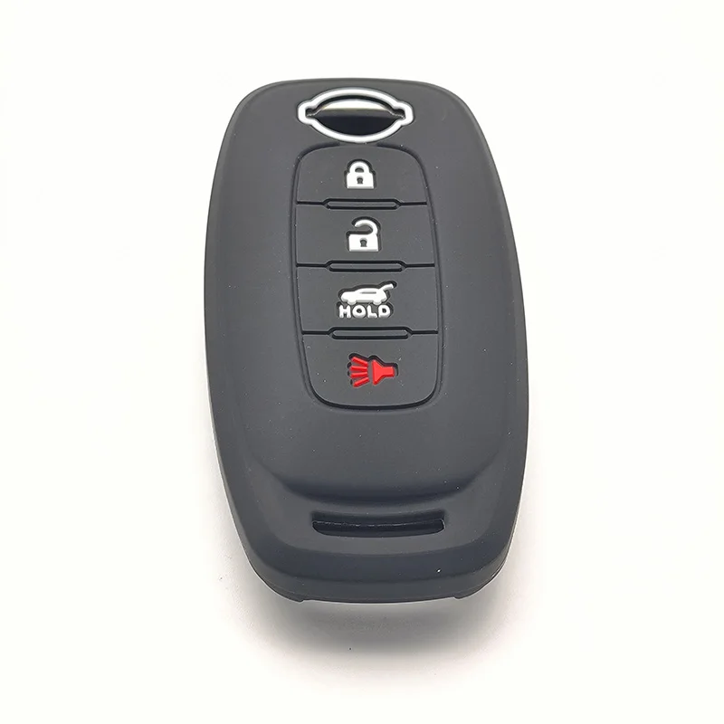 Leather Car Key Cover Smart Remote Fobs Case Auto Accessories for Nissan Versa Pathfinder Rogue Qashqai Ariya X-Trail 2023 2024