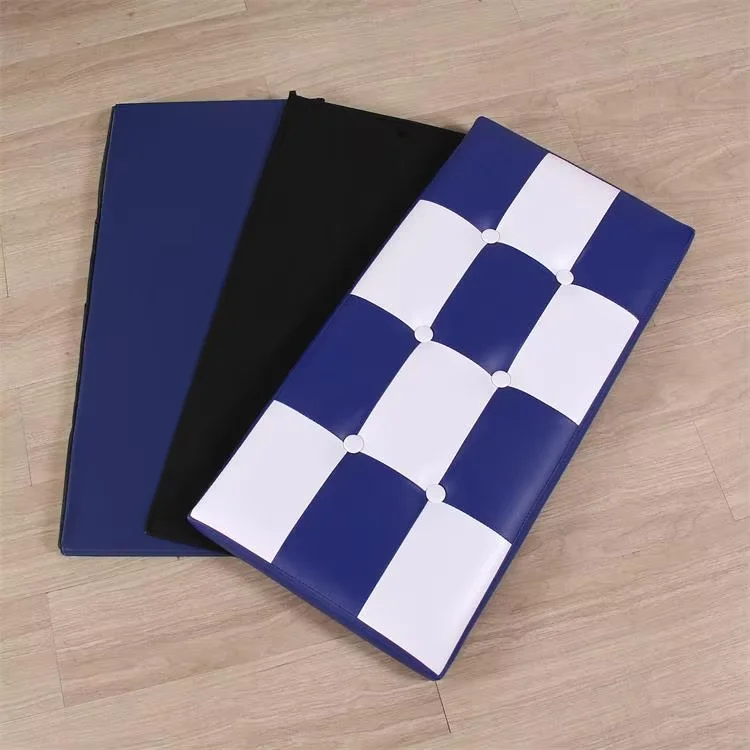 Folding Storage Ottoman Bench Custom Rectangular Black PU Leather Bedroom Modern Design Caishi High-quality Customizable supplier