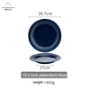 10.5inch plate blue