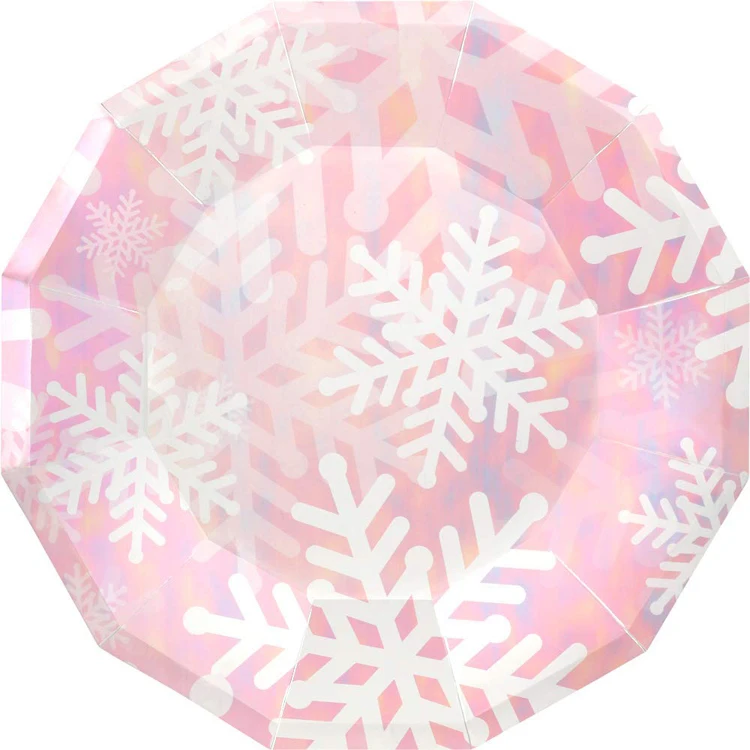 snowflake plates