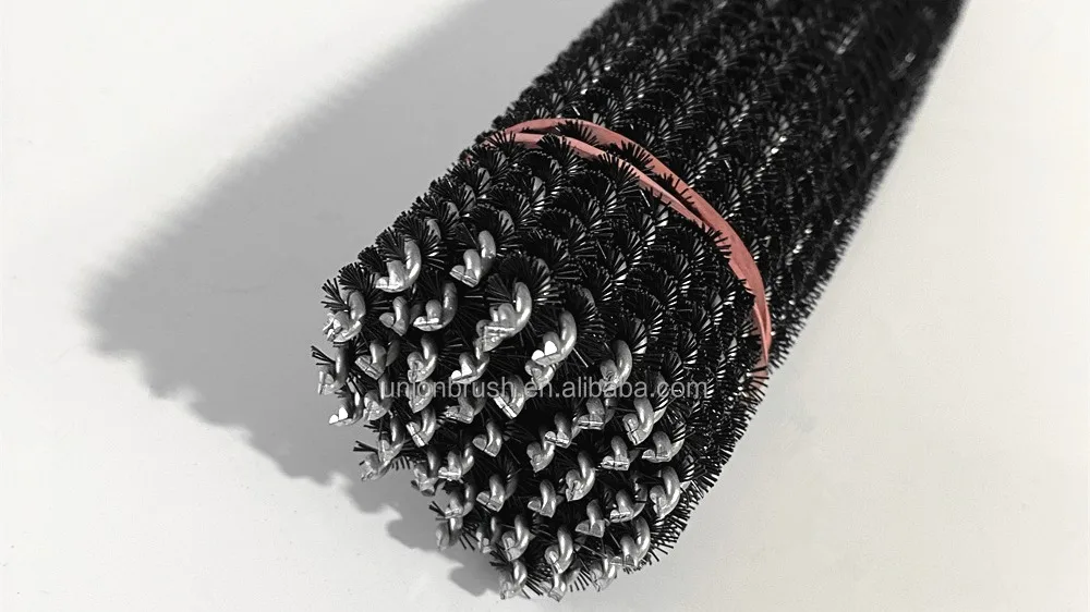 Flexible Shaft Bristles Nylon Tube Brush For Cleaning Heat Exchanger