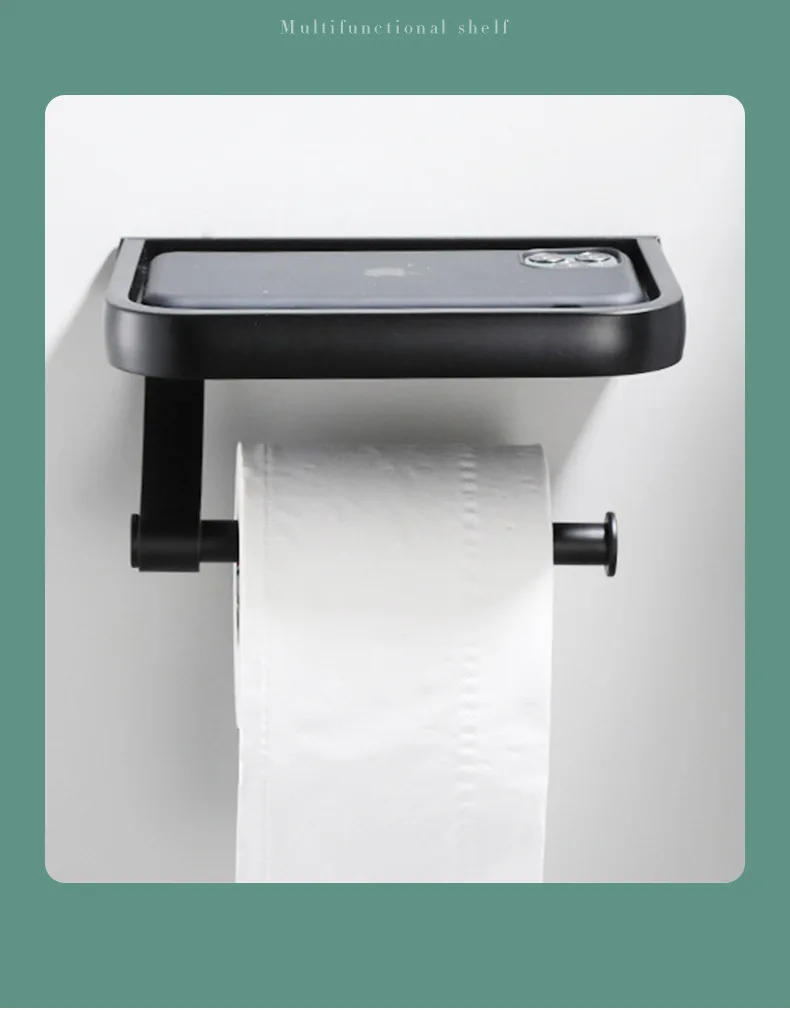 Stainless Steel Paper Towel Box Multifunction Holefree Bathroom