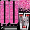 Hot Pink AB 2 Small Pack + 3Pcs Glue