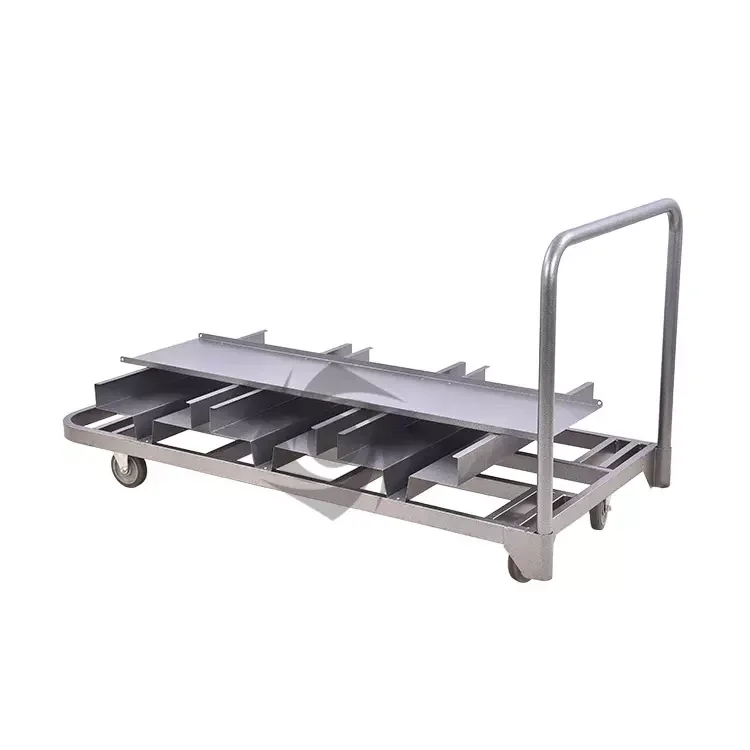 Stanchion with Deluxe Storage Cart 18pcs Posts Storage Cart Post Trolley