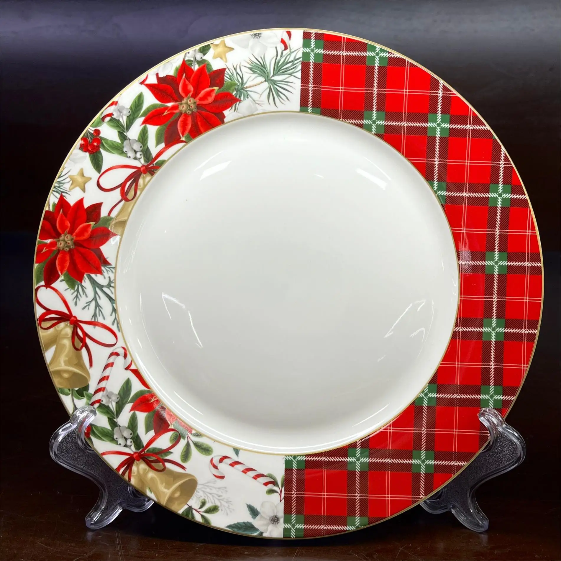 Winterfest Collection Ceramic 10.5inch 8.5inch 7.5inch Dinner Dishes Plates details