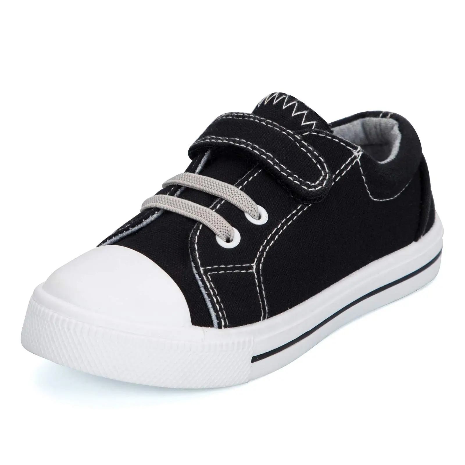 High quality soft leather hook&loop unisex baby boys girls students shoes sneakers
