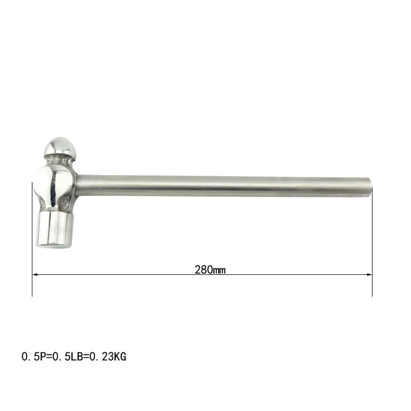 304 Stainless Steel Rust Resistance Corrosion Resistance Low - Intensity Magnetism Stainless - Steel Handle Hammer Ball Pein manufacture