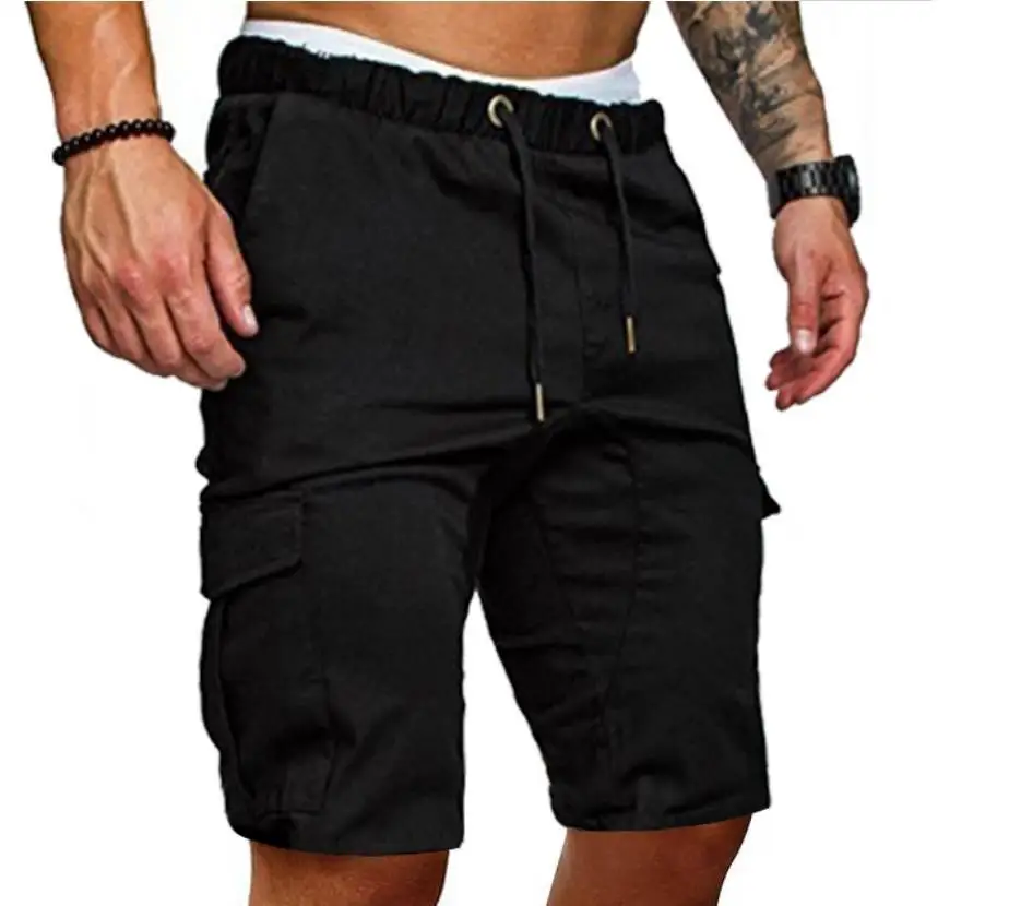 New Fashion Custom Zipper Pocket Twill Cotton Short Cargo Pants
