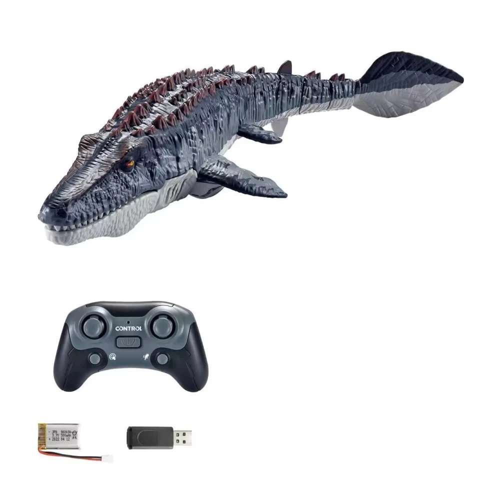 Simulation Dinosaur Mosasaur 2.4G Wireless Charging Remote Control Water Toys for Boys and Children