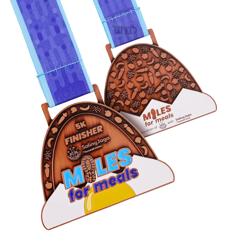 UV Printed Laser Engraving Marathon Race Medal Sublimation Finisher Challenge Metal Medal for Running Champions Sports Trophies