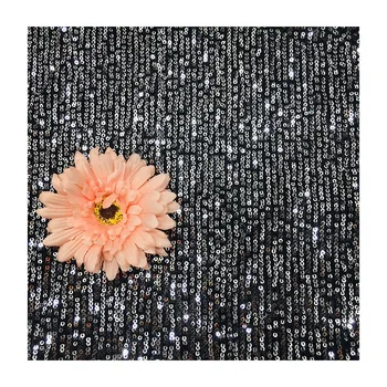 Hot Sale Fty Direct Striped Baby Sequin Mesh 3MM Sequin Lace Fabric For Women Dress SS180910-SQ09