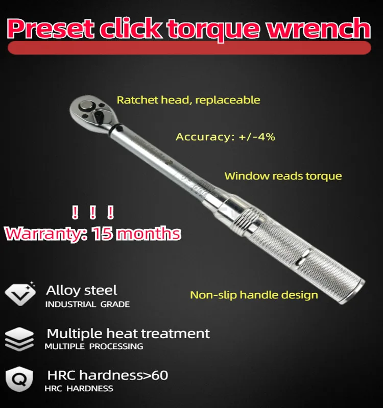 Torque wrench 3/8 Custor 5-60 nm.