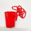 red shot glass necklace