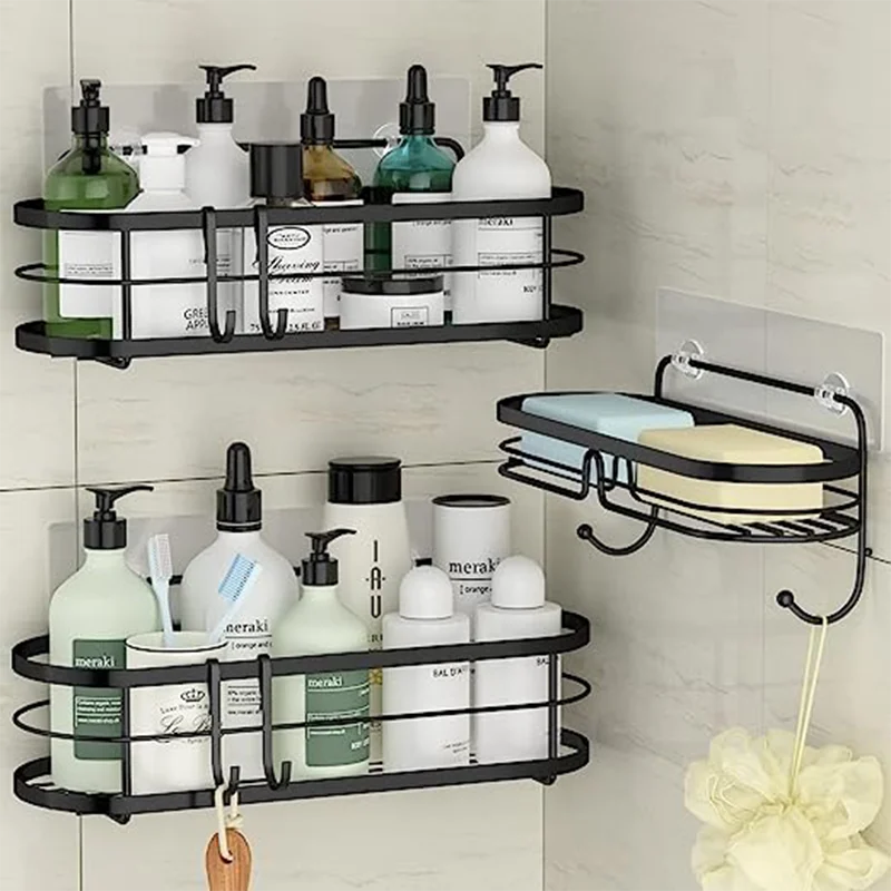 Stainless Steel Showergem Shower Caddy Basket Bathroom Organizer Pack