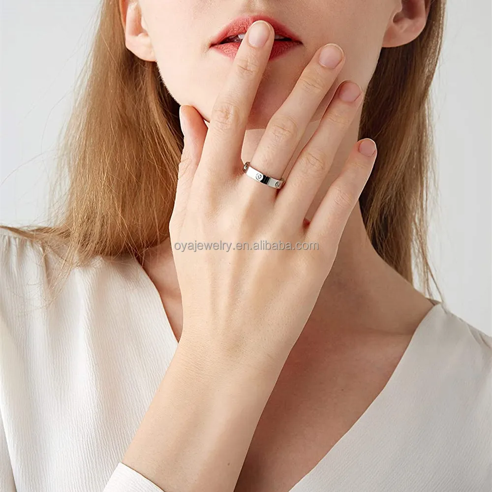 Oya Love Friendship Ring Gold Silver Rose Plated Cubic Zirconia