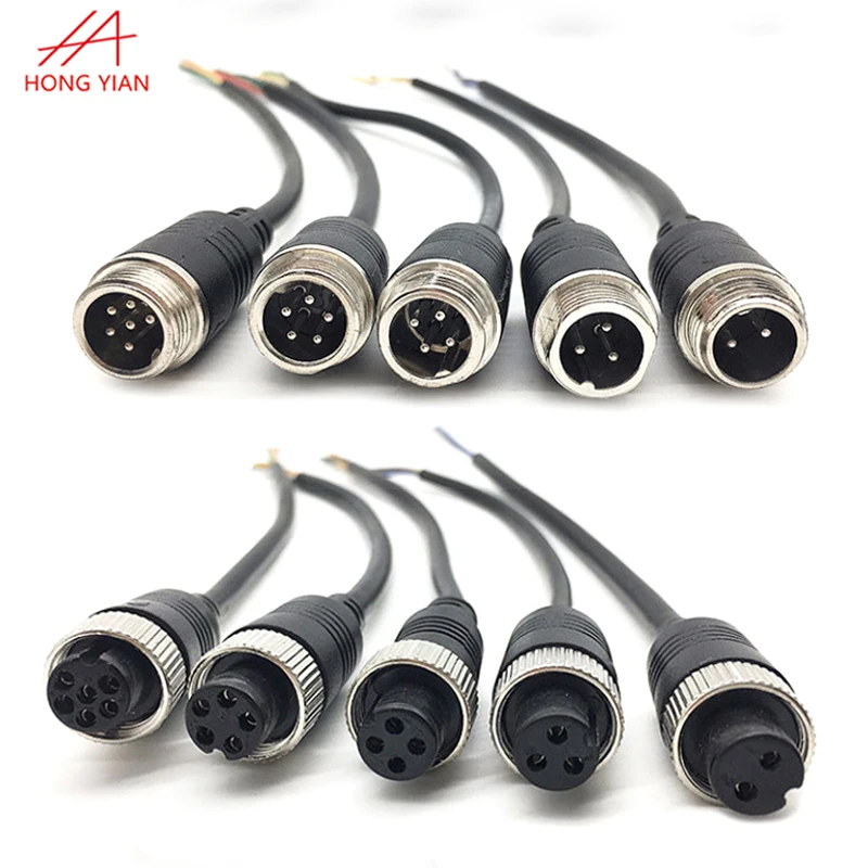 2 Pin 3pin 4pin 5pin For Led Outdoor Waterproof Connector Cable M12 M15 Ip67 Solar Power 5140