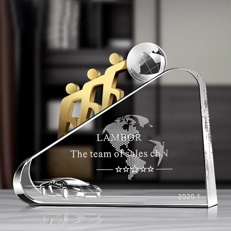 Crystal Trophy Custom Shape Blank Crystal Glass Star Cup Award Trophy Shape Crystal Glass Trophy Award Diamond