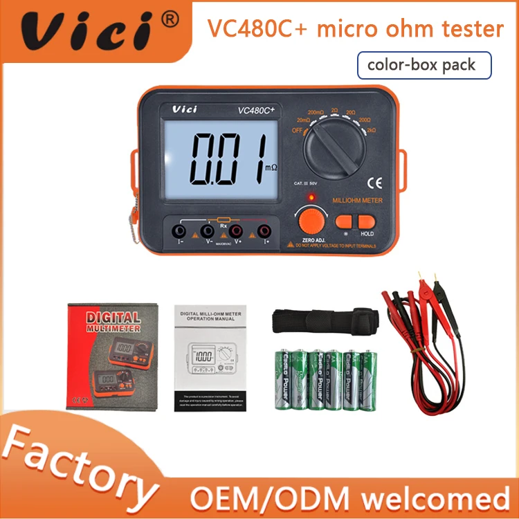 Vc480c+ 3 1/2 Digital Milli-Ohm Meter - China Digital Multimeter