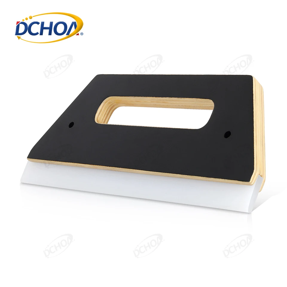 DCHOA Advertising Wallpaper Wrap Tools XXL 30CM Wooden Squeegee With Silicone Flexible Scraper Building Film Tool