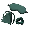 Green eye mask and hair ties and bags