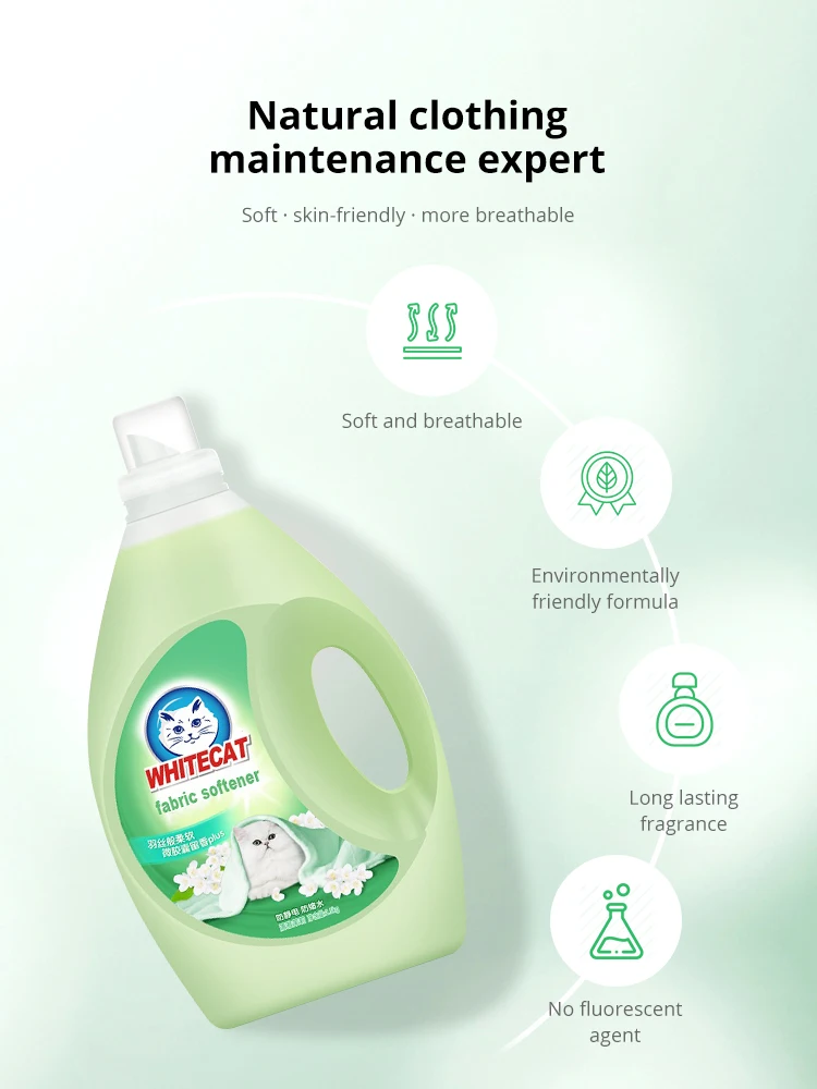 WHITECAT Eco-friendly Cherry Fragrance Laundry Fabric Softener with Low Price details