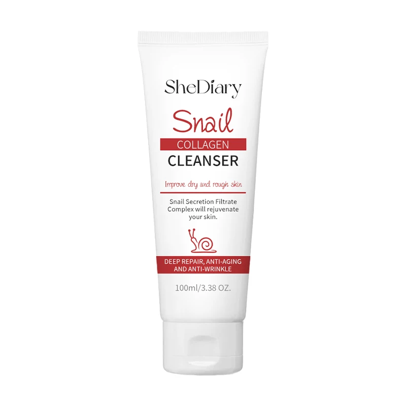 SheDiary Private Label Snail Mucin Gel Cleanser Deep Cleansing Korean Skincare Facial Cleanser