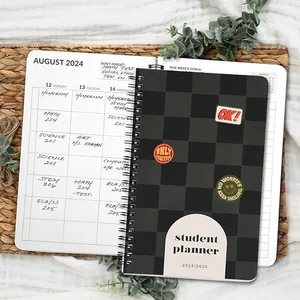 New Arrival Custom Weekly Planner Hardcover PVC Journal Organizer Agenda Academic Year Notebook for Students