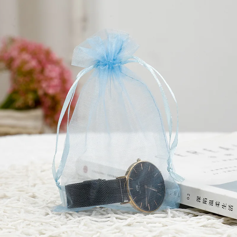 9cm-30cm Colorful Silk Organza Bag Gift Pouch Mesh Bags Custom Logo Drawstring Organza Bags for Jewelry Sugar Cosmetics Packing.jpg