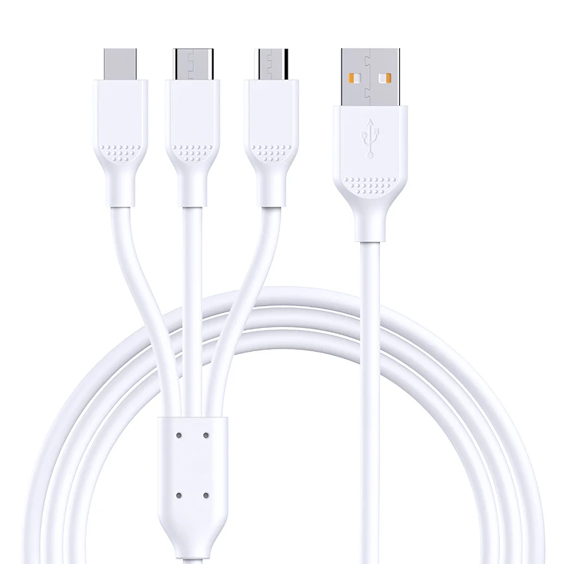 Дешевый мобильный телефон Быстрая зарядка 3 в 1 usb-кабель для iphone samsung