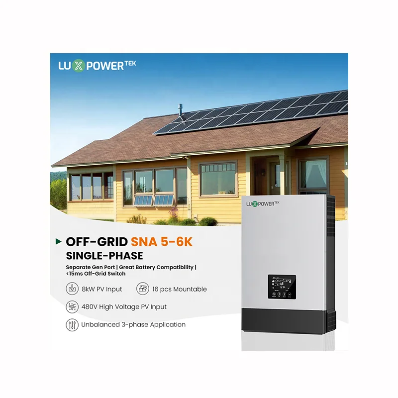 LUXPOWER SNA 6000 Solar Inverter Parallel up to 50kW  off Grid Solar Power Inverter with WIFI